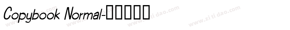 Copybook Normal字体转换